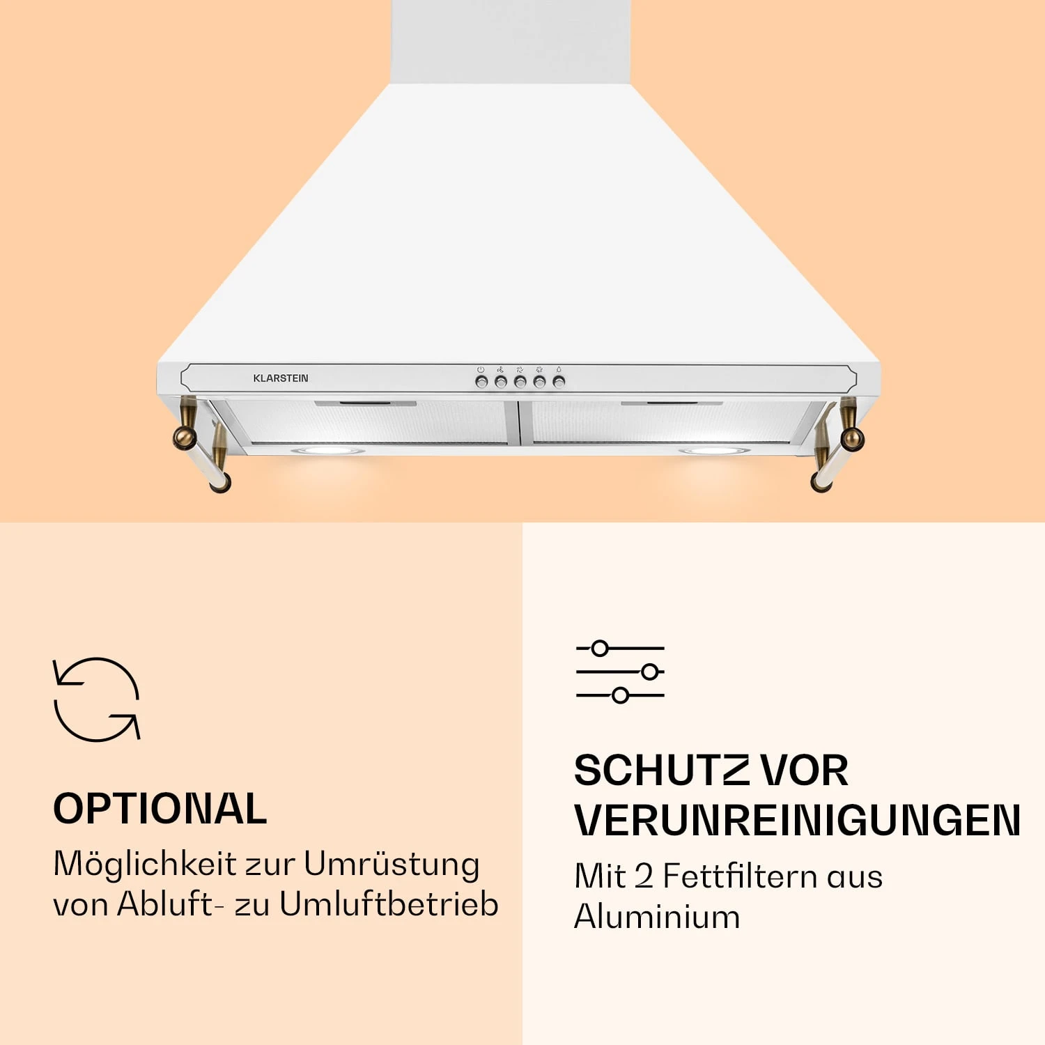 Victoria Dunstabzugshaube 60cm Retro-Design 644,5m³/h 2 LED-Lampen 7 Victoria Dunstabzugshaube 60cm Retro-Design 644,5m³/h 2 LED-Lampen – Bild 5