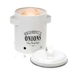 Iowa Zwiebeltopf Emaille-Stahlblech Ca. 17 X 22,5 X 14 Rostfrei -Klarstein 10037448 yy 0004 logo