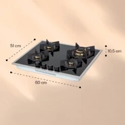 Goldflame Domino 4 Prime Gaskochfeld 4-flammig Messing-Brenner Glaskeramik 15 Goldflame Domino 4 Prime Gaskochfeld 4-flammig Messing-Brenner Glaskeramik -Klarstein 10037807 yy 0007 logo