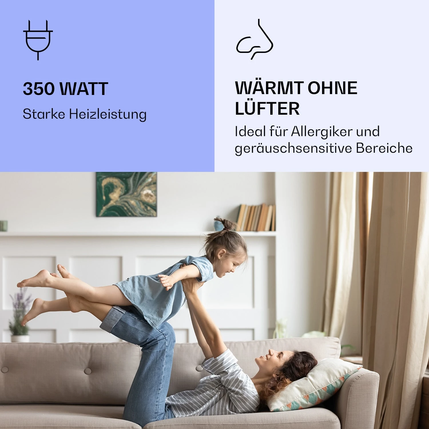 Wonderwall Air Art Smart Infrarotheizung Wirbel 60x60cm 350W 7 Wonderwall Air Art Smart Infrarotheizung Wirbel 60x60cm 350W – Bild 5