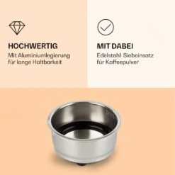 Passionata Espressomaker Siebträger Aluminiumlegierung Zubehör 8 Passionata Espressomaker Siebträger Aluminiumlegierung Zubehör -Klarstein 10037856 de 0003 logo