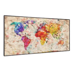 Klarstein 31 Wonderwall Air Art Smart Infrarotheizung Farbige Karte 120x60cm 700W