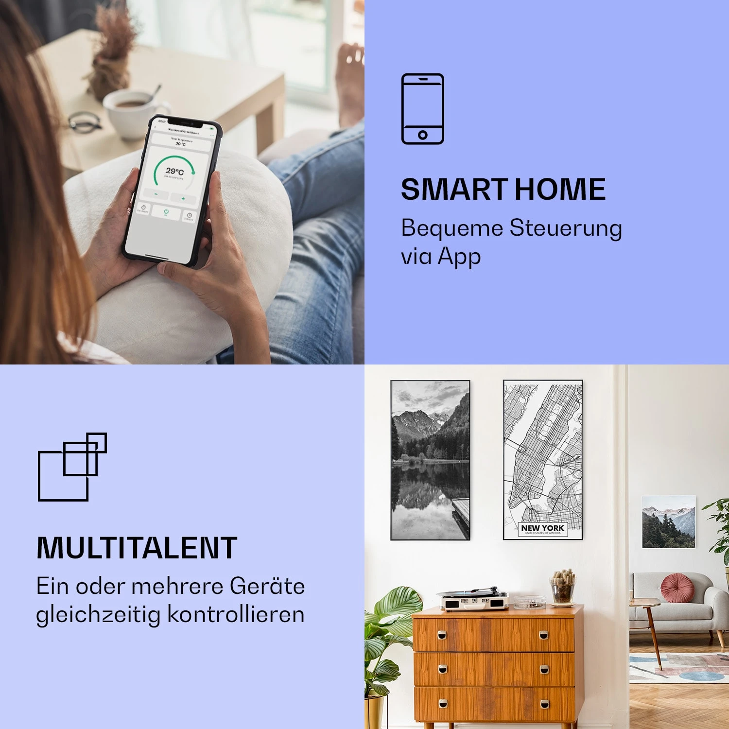 Wonderwall Air Art Smart Infrarotheizung Map New York 60x120cm 700W 4 Wonderwall Air Art Smart Infrarotheizung Map New York 60x120cm 700W – Bild 2