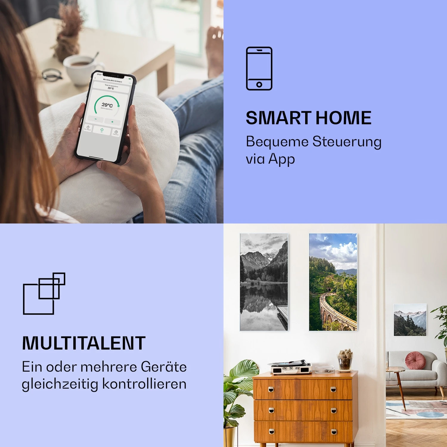 Wonderwall Air Art Smart Infrarotheizung Zug 60x120cm 700W 4 Wonderwall Air Art Smart Infrarotheizung Zug 60x120cm 700W – Bild 2