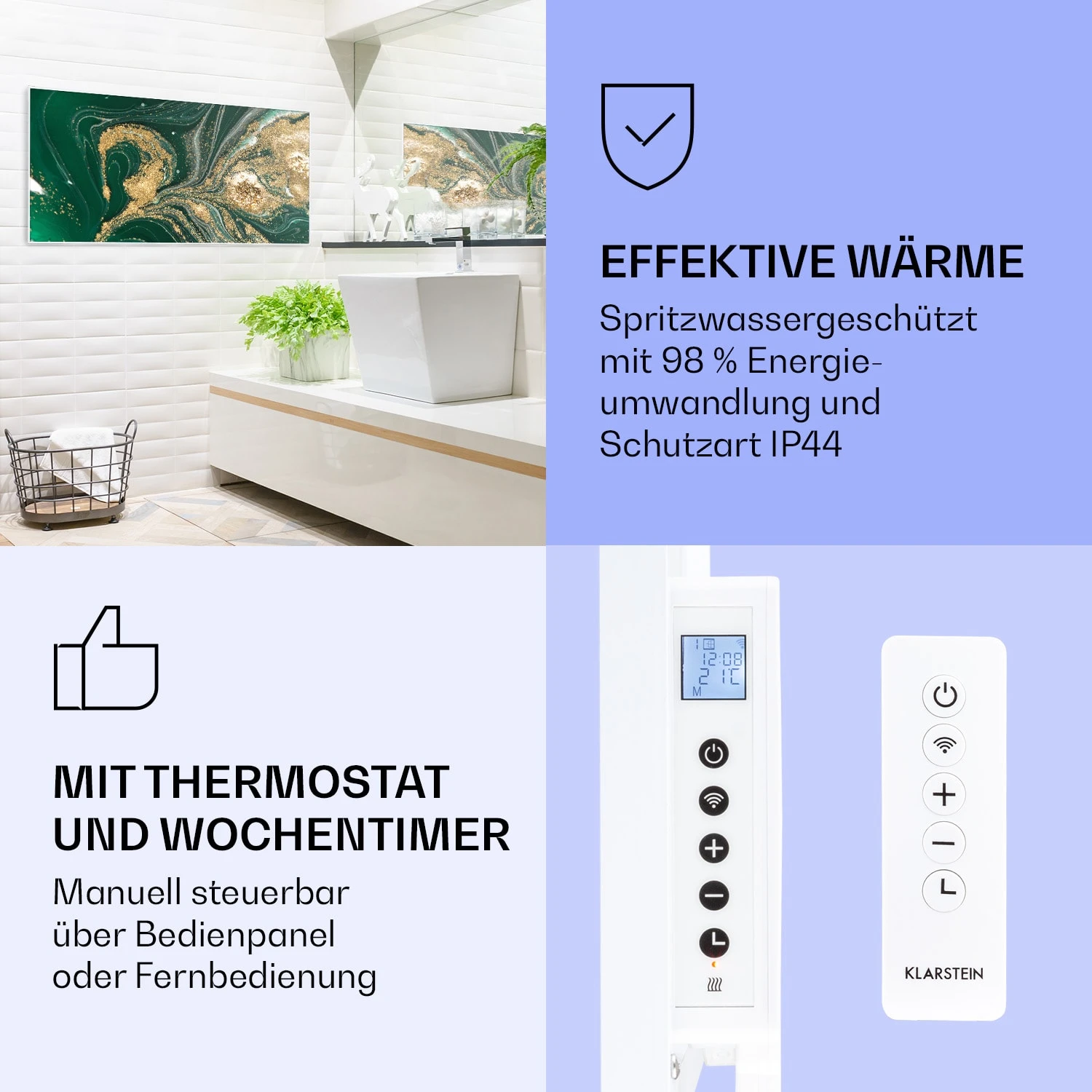 Wonderwall Air Art Smart Infrarotheizung Wirbel 120x60cm 700W 6 Wonderwall Air Art Smart Infrarotheizung Wirbel 120x60cm 700W – Bild 4