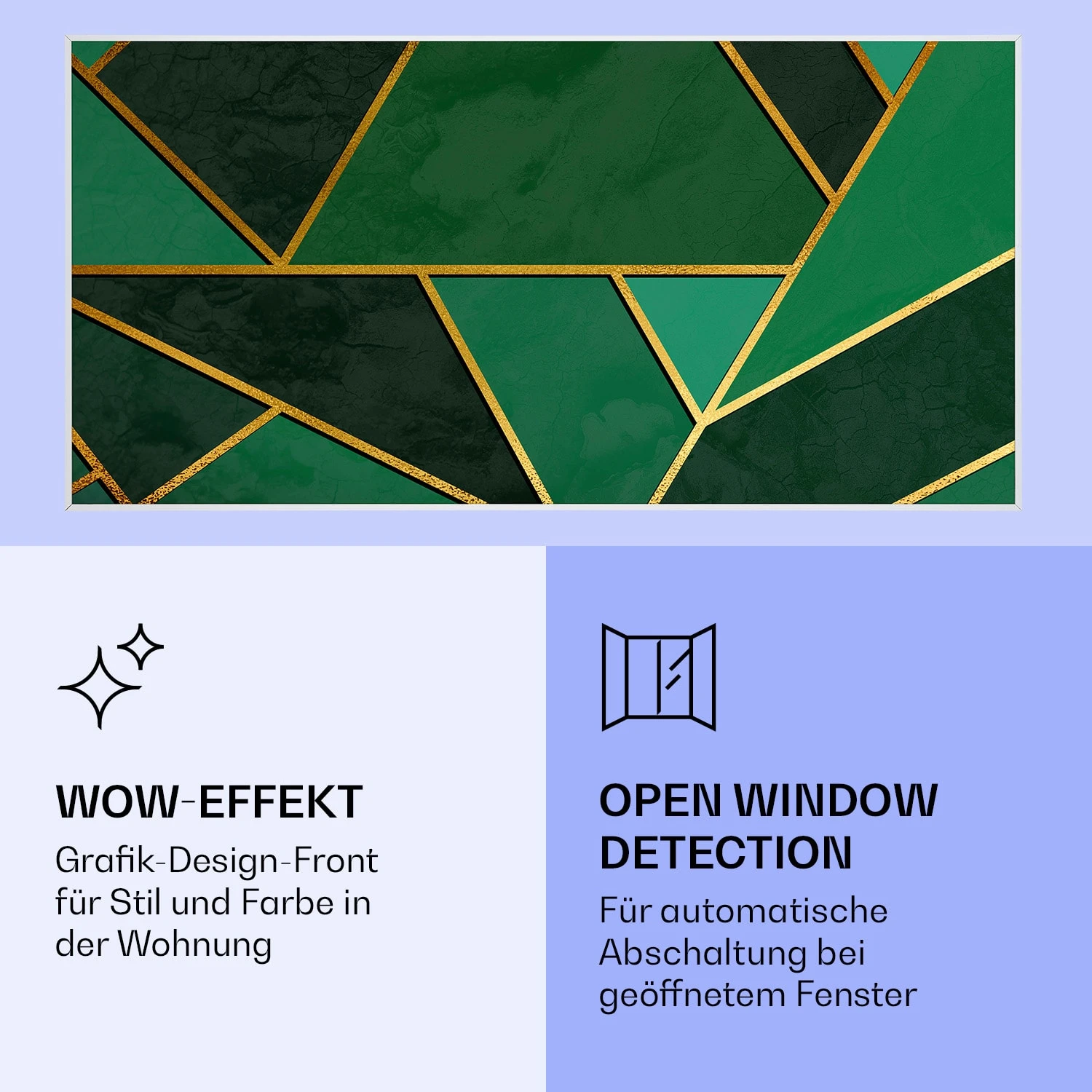 Wonderwall Air Art Smart Infrarotheizung Grüne Linie 120x60cm 700W 8 Wonderwall Air Art Smart Infrarotheizung Grüne Linie 120x60cm 700W – Bild 6