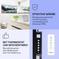 Wonderwall Air Art Smart Infrarotheizung Blauer Marmor 120x60cm 700W 13 Wonderwall Air Art Smart Infrarotheizung Blauer Marmor 120x60cm 700W -Klarstein 10037911 de 0004 logo