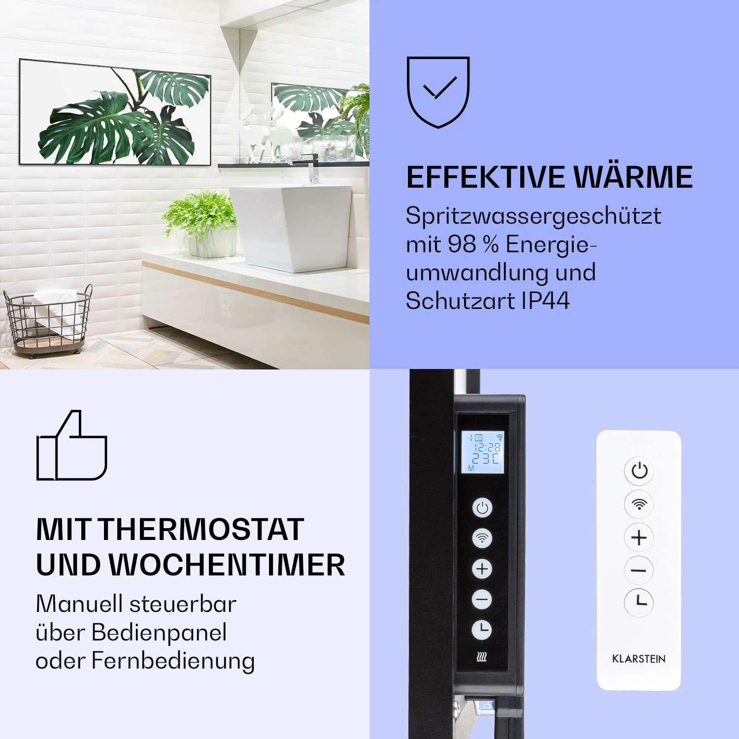 Wonderwall Air Art Smart Infrarotheizung Grünes Blatt 120x60cm 700W 6 Wonderwall Air Art Smart Infrarotheizung Grünes Blatt 120x60cm 700W – Bild 4