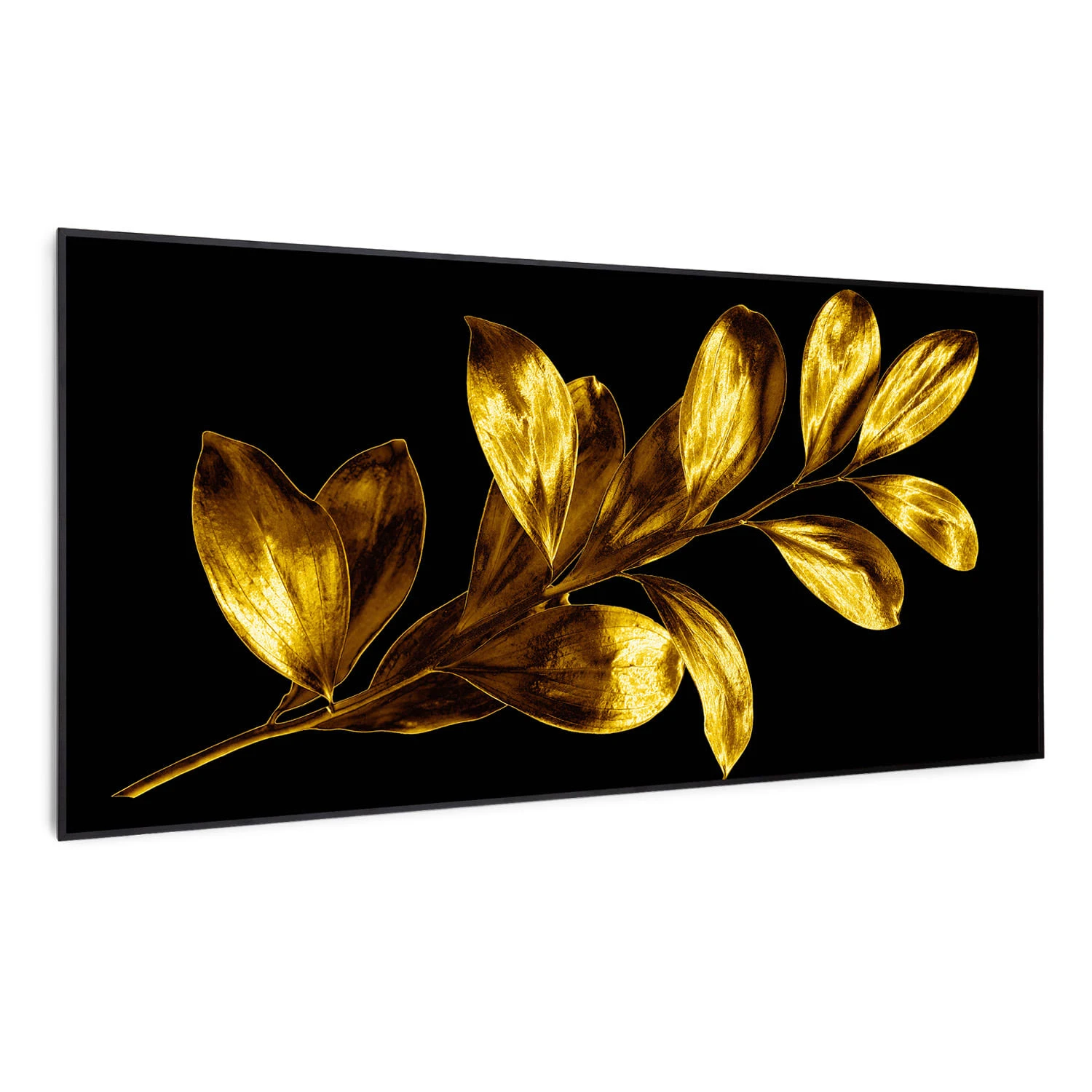 Wonderwall Air Art Smart Infrarotheizung Goldenes Blatt 120x60cm 700W 3 Wonderwall Air Art Smart Infrarotheizung Goldenes Blatt 120x60cm 700W