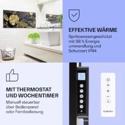 Wonderwall Air Art Smart Infrarotheizung Schwarzes Blatt 120x60cm 700W 13 Wonderwall Air Art Smart Infrarotheizung Schwarzes Blatt 120x60cm 700W -Klarstein 10037921 de 0004 logo