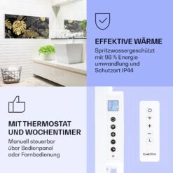 Wonderwall Air Art Smart Infrarotheizung Schwarzes Blatt 120x60cm 700W 13 Wonderwall Air Art Smart Infrarotheizung Schwarzes Blatt 120x60cm 700W -Klarstein 10037922 de 0004 logo