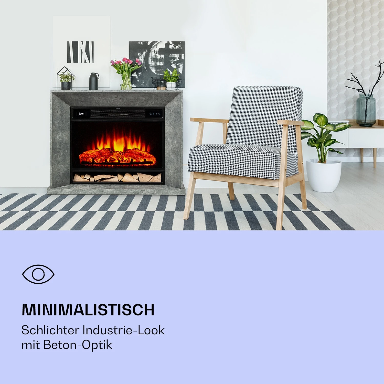 Crater Lake Elektrokamin 1900 W LED-Technik Fernbedienung 5 Crater Lake Elektrokamin 1900 W LED-Technik Fernbedienung – Bild 3