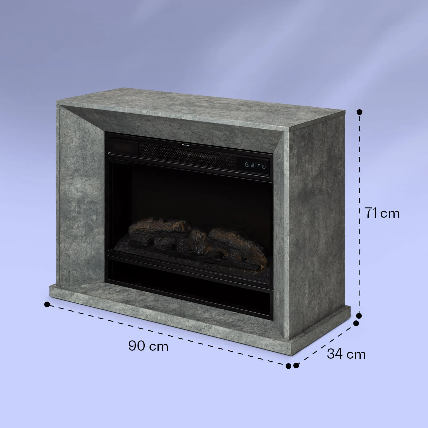 Crater Lake Elektrokamin 1900 W LED-Technik Fernbedienung 9 Crater Lake Elektrokamin 1900 W LED-Technik Fernbedienung – Bild 7