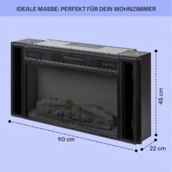 Villarrica Elektrokamin 1900 W LED-Technik Wandeinbau Fernbedienung -Klarstein 10038007 de 0005 usp