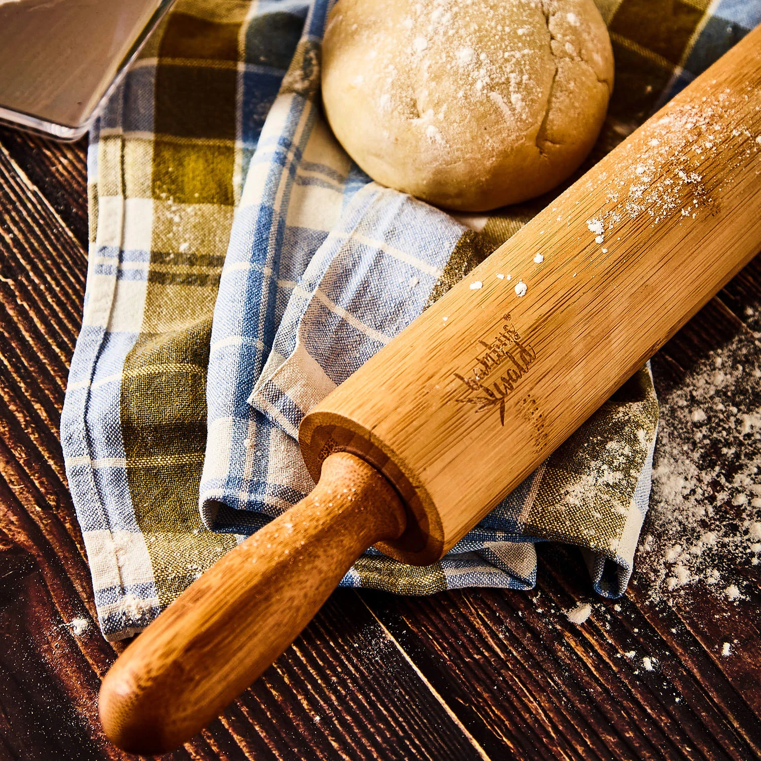 Nudelholz 100 % Bambus 43 X 5 Cm (LxØ) Glatte Oberfläche Bambus 5 Nudelholz 100 % Bambus 43 X 5 Cm (LxØ) Glatte Oberfläche Bambus – Bild 3