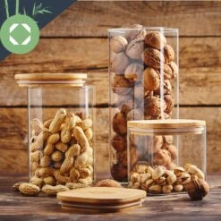 Eckiges Glas Mit Bambusdeckel Luftdicht Silikonring 6x25x6 Cm 500 Ml 12 Eckiges Glas Mit Bambusdeckel Luftdicht Silikonring 6x25x6 Cm 500 Ml -Klarstein 10038105 yy 0004 logo