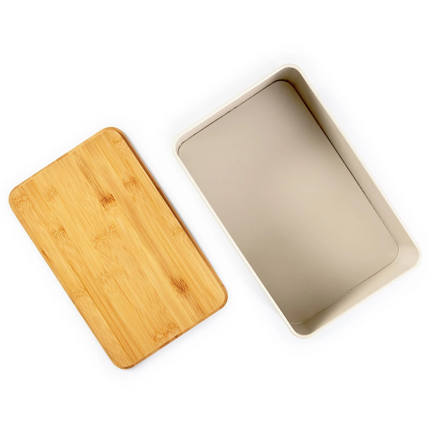 Stigby 2-in-1 Brotkasten Mit Schneidebrett Metallblech Bambus 5 Stigby 2-in-1 Brotkasten Mit Schneidebrett Metallblech Bambus – Bild 3