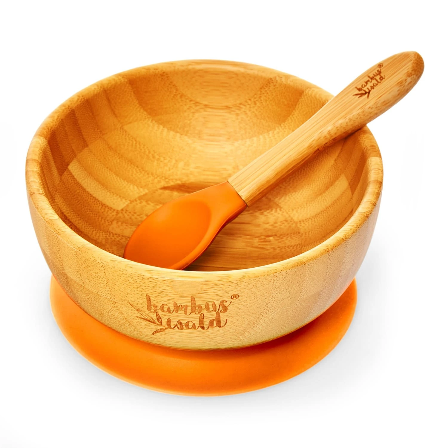 Kindergeschirr Mit Bambusschale Und Löffel 400 Ml Inkl. Saugnapf Ø: 13,7 Cm 3 Kindergeschirr Mit Bambusschale Und Löffel 400 Ml Inkl. Saugnapf Ø: 13,7 Cm