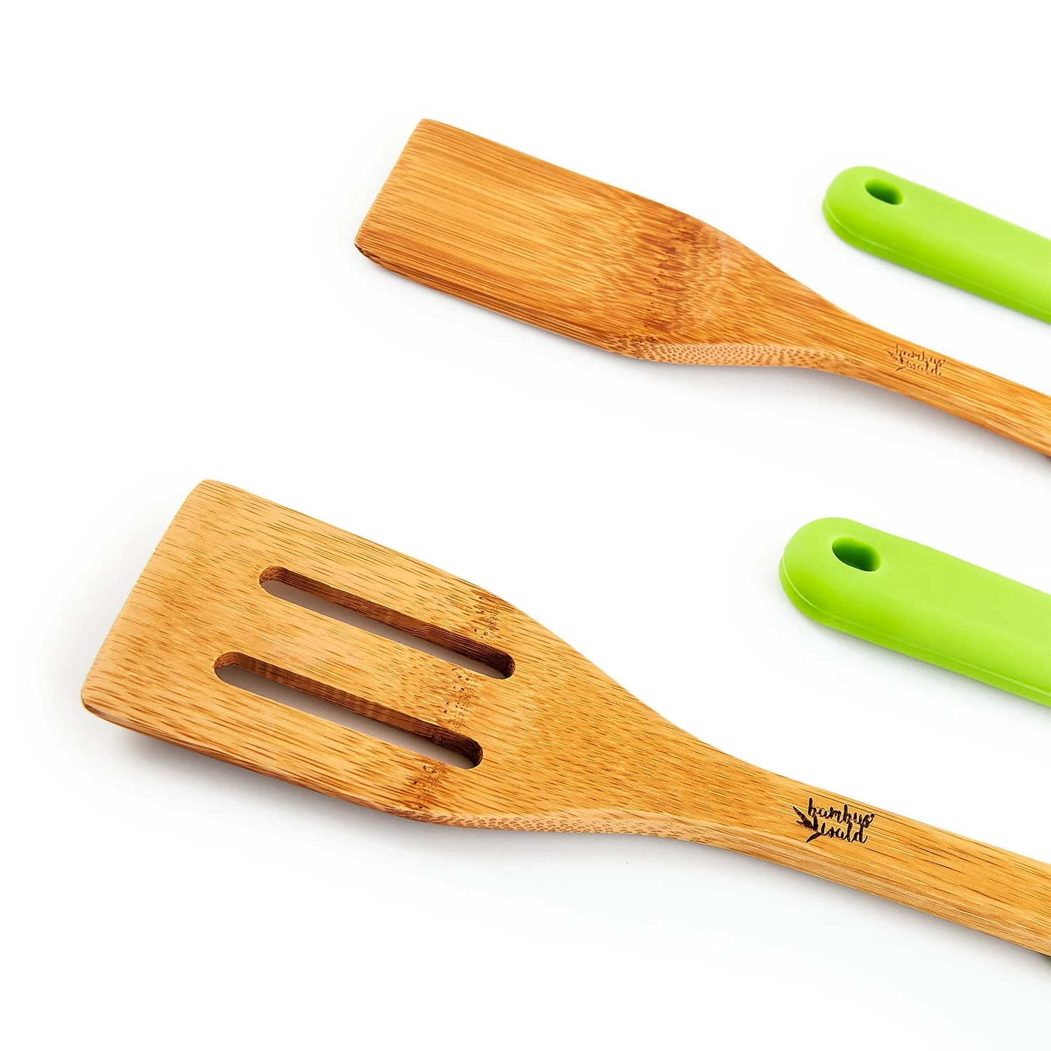 Küchenzubehör 5er-Set Pfannenwender Silikongriffe Nachhaltig Bambus 8 Küchenzubehör 5er-Set Pfannenwender Silikongriffe Nachhaltig Bambus – Bild 6