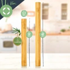 Teigroller 2er-Set 100 % Bambus 30/40 X 3,3 Cm (LxØ) Glatt Bambus 11 Teigroller 2er-Set 100 % Bambus 30/40 X 3,3 Cm (LxØ) Glatt Bambus -Klarstein 10038123 yy 0005 logo