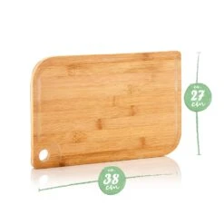 Batvik Bambus-Schneidebrett 38x1,5x27 Cm Messerschonend Saftrille -Klarstein 10038167 yy 0007 logo
