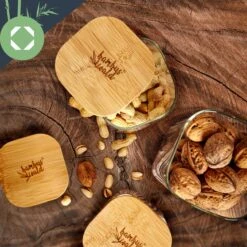 Eckiges Glas Mit Bambusdeckel Luftdicht Mit Silikonring 10x16x10 Cm 3x 1200 Ml 13 Eckiges Glas Mit Bambusdeckel Luftdicht Mit Silikonring 10x16x10 Cm 3x 1200 Ml -Klarstein 10038257 yy 0005 logo