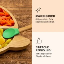 Kindergeschirr Bambusteller & Löffel 250 Ml Inkl. Saugnapf 18 X 18 Cm 12 Kindergeschirr Bambusteller & Löffel 250 Ml Inkl. Saugnapf 18 X 18 Cm -Klarstein 10038285 de 0005 logo