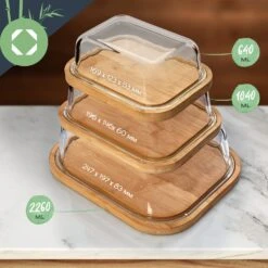 Glas-Käseglocke Bambusboden Luftdicht Geschmacksneutral Spülmaschinenfest -Klarstein 10038309 yy 0006 logo