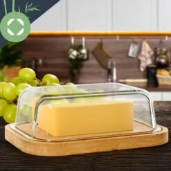 Glas-Butterdose Bambusboden Luftdicht Spülmaschinenfest -Klarstein 10038310 yy 0004 logo