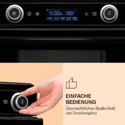 AeroVital Jumbo 3-in-1 Heißluftfritteuse Toaster Dörrautomat 1550 W 18 Liter 12 AeroVital Jumbo 3-in-1 Heißluftfritteuse Toaster Dörrautomat 1550 W 18 Liter -Klarstein 10038339 de 0003 logo