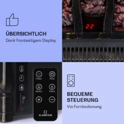 Kamini FXL 2G Elektrischer Kamin Kamineinsatz 1800 W LED-3D-Flammenillusion 12 Kamini FXL 2G Elektrischer Kamin Kamineinsatz 1800 W LED-3D-Flammenillusion -Klarstein 10038366 de 0003 logo