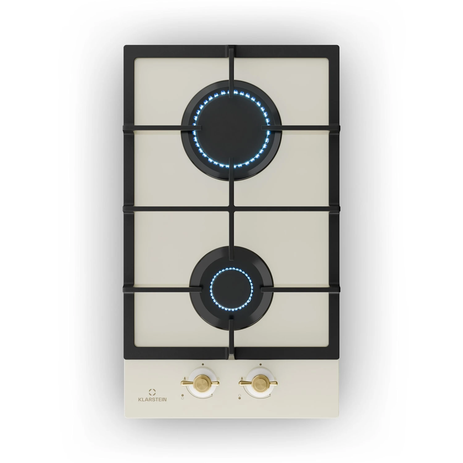 Victoria Domino Gaskochfeld 2-flammig Sabaf-Brenner Glaskeramik Retro-Look 3 Victoria Domino Gaskochfeld 2-flammig Sabaf-Brenner Glaskeramik Retro-Look