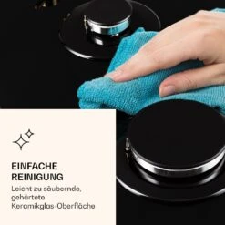 Victoria 5 Gaskochfeld 5-flammig Sabaf-Brenner Glaskeramik Retro-Look 16 Victoria 5 Gaskochfeld 5-flammig Sabaf-Brenner Glaskeramik Retro-Look -Klarstein 10038376 de 0007 logo