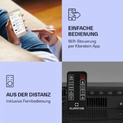 Studio Light & Fire 1 Smart Kamin 1000/2000W MDF WiFi-Steuerung 11 Studio Light & Fire 1 Smart Kamin 1000/2000W MDF WiFi-Steuerung -Klarstein 10038386 de 0002 logo