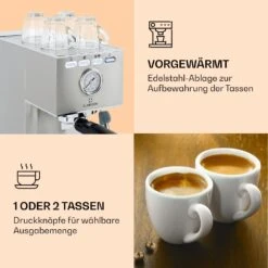Pausa Espressomaker 1350 Watt 20 Bar Druck Wassertank: 1,4 Liter Edelstahl 13 Pausa Espressomaker 1350 Watt 20 Bar Druck Wassertank: 1,4 Liter Edelstahl -Klarstein 10038393 de 0004 logo