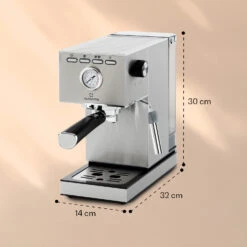Pausa Espressomaker 1350 Watt 20 Bar Druck Wassertank: 1,4 Liter Edelstahl 17 Pausa Espressomaker 1350 Watt 20 Bar Druck Wassertank: 1,4 Liter Edelstahl -Klarstein 10038393 yy 0008 logo