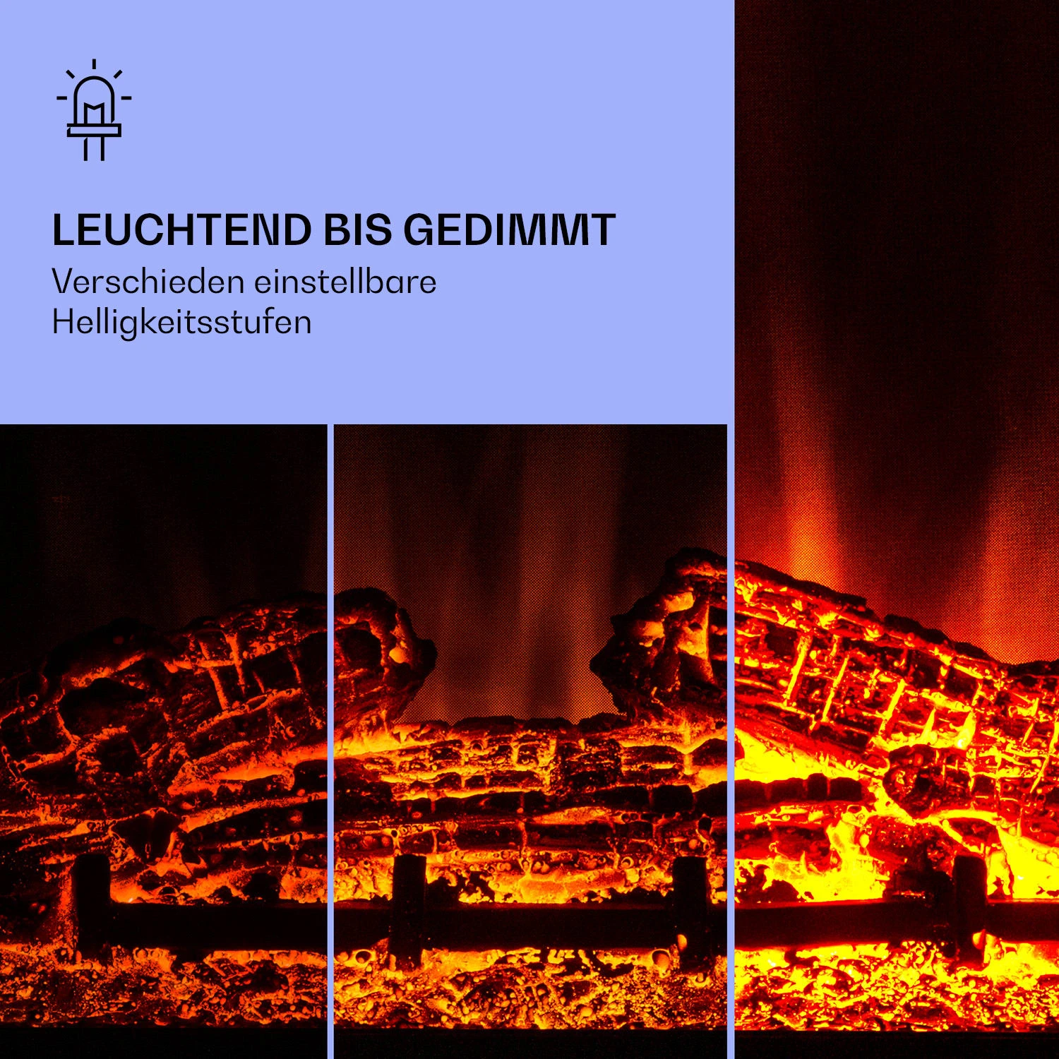 Beerenberg Elektrischer Kamin 1800 W 10 Bis 30 °C Fernbedienung 7 Beerenberg Elektrischer Kamin 1800 W 10 Bis 30 °C Fernbedienung – Bild 5