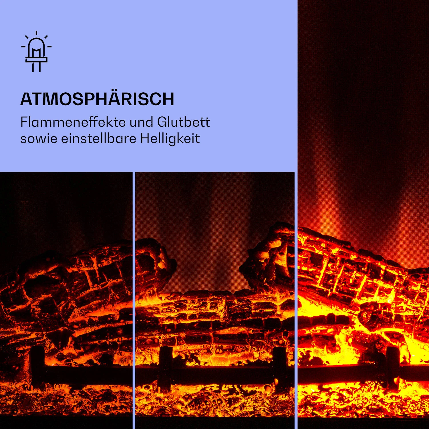 Studio 5 Arc Elektrokamin 1800 W LED-Flammen Heizlüfter Fernbedienung 6 Studio 5 Arc Elektrokamin 1800 W LED-Flammen Heizlüfter Fernbedienung – Bild 4