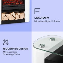 Studio 5 Arc Elektrokamin 1800 W LED-Flammen Heizlüfter Fernbedienung 13 Studio 5 Arc Elektrokamin 1800 W LED-Flammen Heizlüfter Fernbedienung -Klarstein 10038400 de 0005 logo