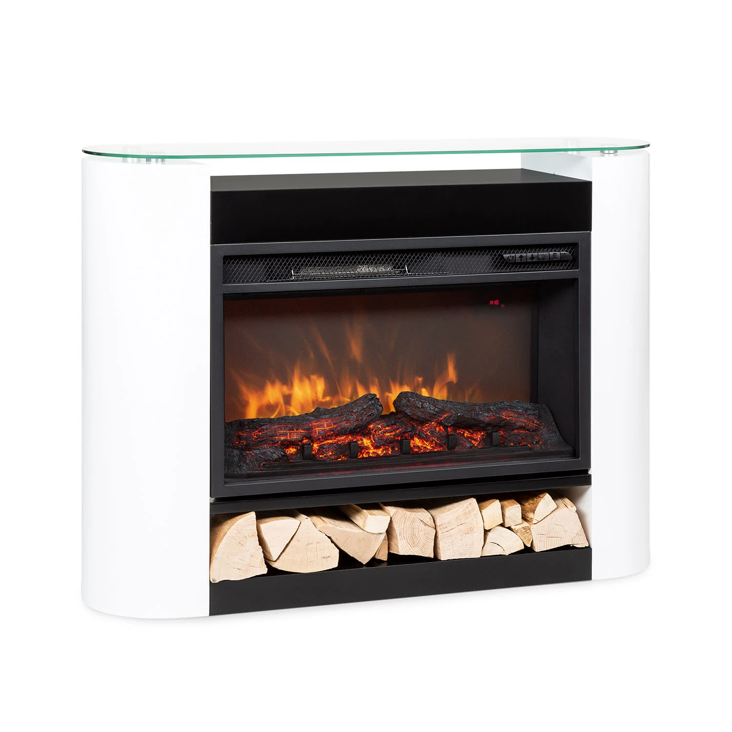 Studio 10 Arc Elektrokamin 1800 W LED-Flammen Heizlüfter Fernbedienung 3 Studio 10 Arc Elektrokamin 1800 W LED-Flammen Heizlüfter Fernbedienung