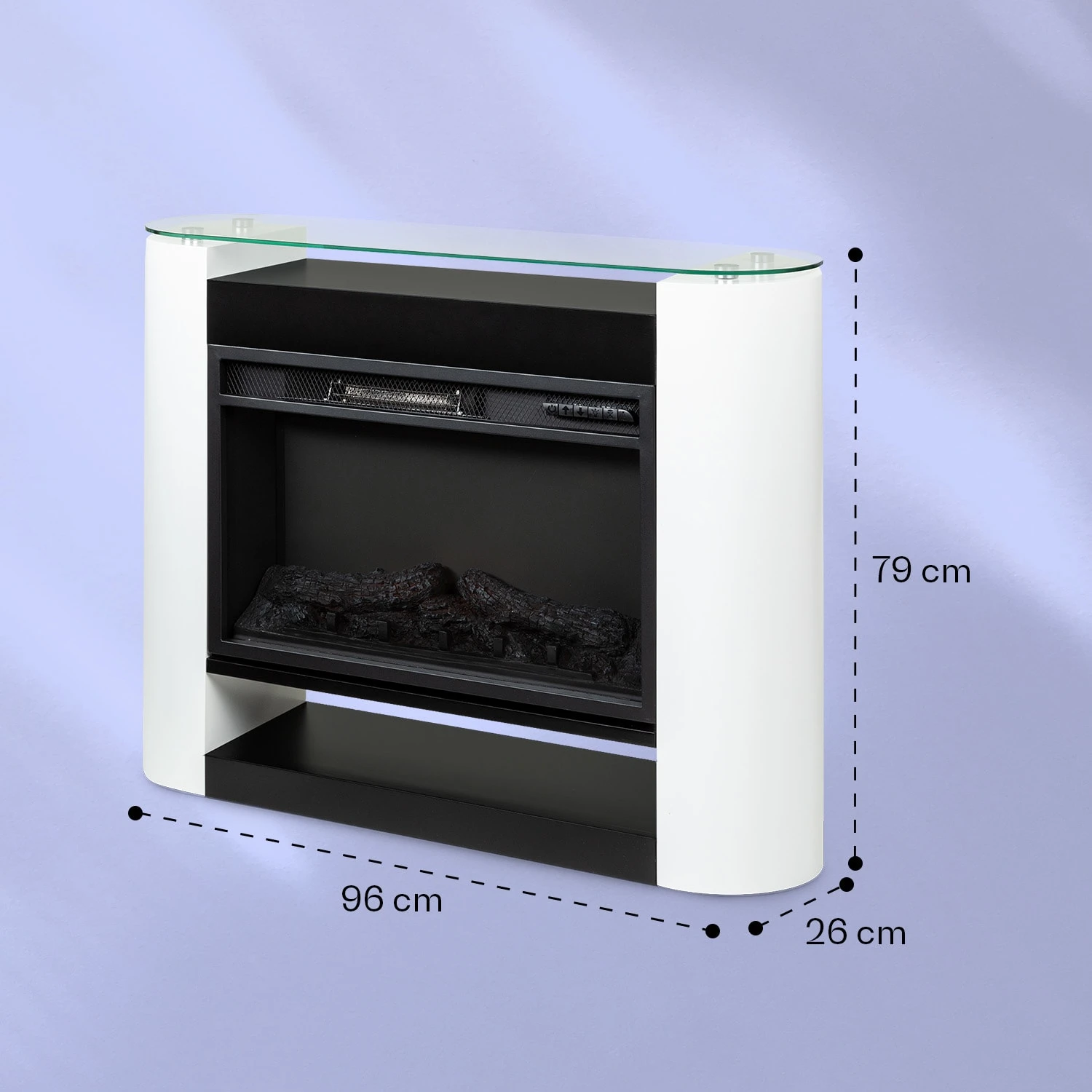 Studio 10 Arc Elektrokamin 1800 W LED-Flammen Heizlüfter Fernbedienung 8 Studio 10 Arc Elektrokamin 1800 W LED-Flammen Heizlüfter Fernbedienung – Bild 6