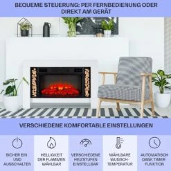 Studio Loft 2 Elektrokamin 1900 W LED-Technik Fernbedienung 14 Studio Loft 2 Elektrokamin 1900 W LED-Technik Fernbedienung -Klarstein 10038617 de 0006 usp
