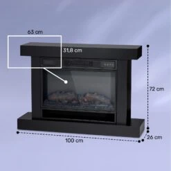 Vulsini Hideaway Elektrokamin 1900 W LED-Technik Fernbedienung 17 Vulsini Hideaway Elektrokamin 1900 W LED-Technik Fernbedienung -Klarstein 10038619 yy 0008 dimensions