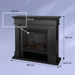 Las Pilas Elektrokamin Heizlüfter 900/1800W Wochentimer Fernbedienung 17 Las Pilas Elektrokamin Heizlüfter 900/1800W Wochentimer Fernbedienung -Klarstein 10038630 yy 0008 dimensions