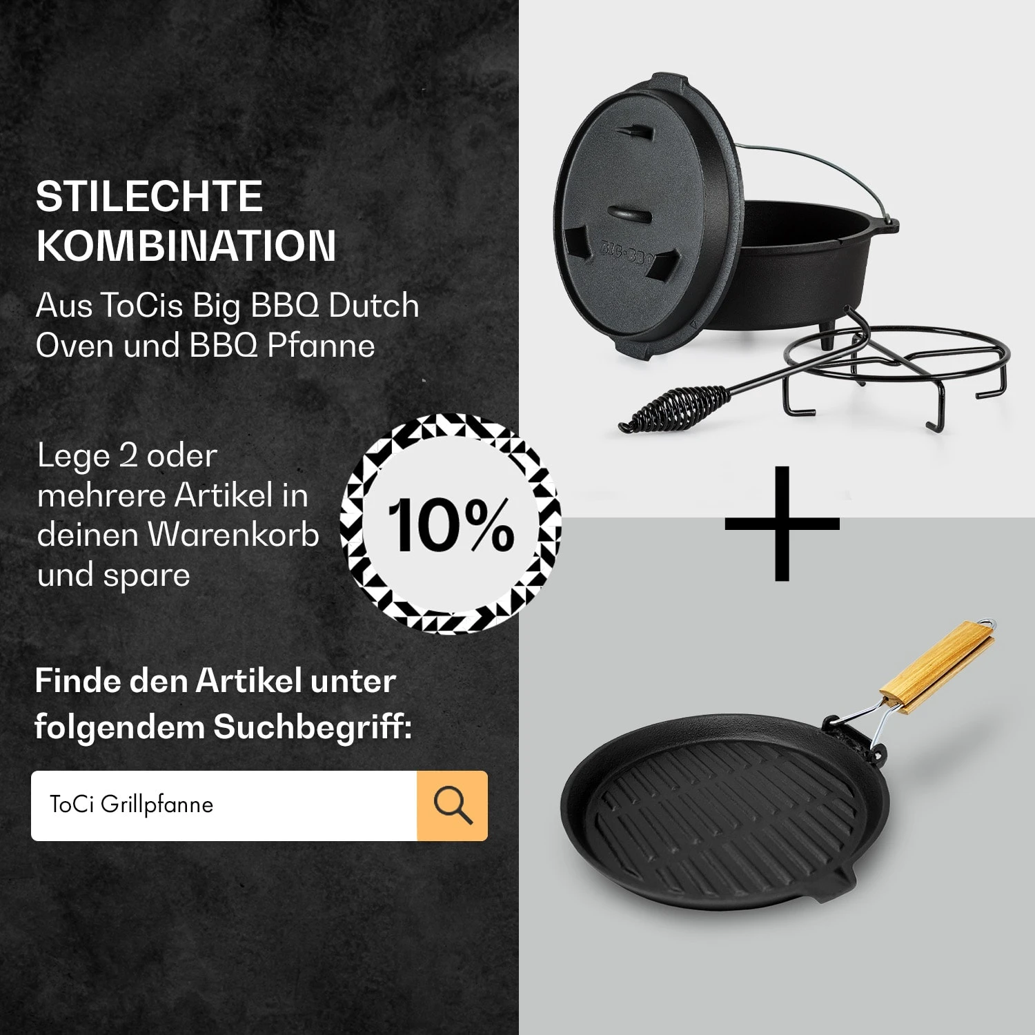 Guernsey Premium Dutch Oven 6.0 BBQ-Topf Gusseisen Standfüße Größe M / 6 Qt 9 Guernsey Premium Dutch Oven 6.0 BBQ-Topf Gusseisen Standfüße Größe M / 6 Qt – Bild 7