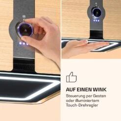 Futurelight Smart Inselabzugshaube Umluft 420m³/h LED Edelstahl -Klarstein 10038708 de 0004 logo