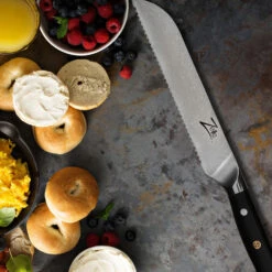 Alpha-Royal Japanese Serie 8" Brotmesser 18° Wellenschliff Damaszener-Stahl 11 Alpha-Royal Japanese Serie 8" Brotmesser 18° Wellenschliff Damaszener-Stahl -Klarstein 10038985 de 0004 logo