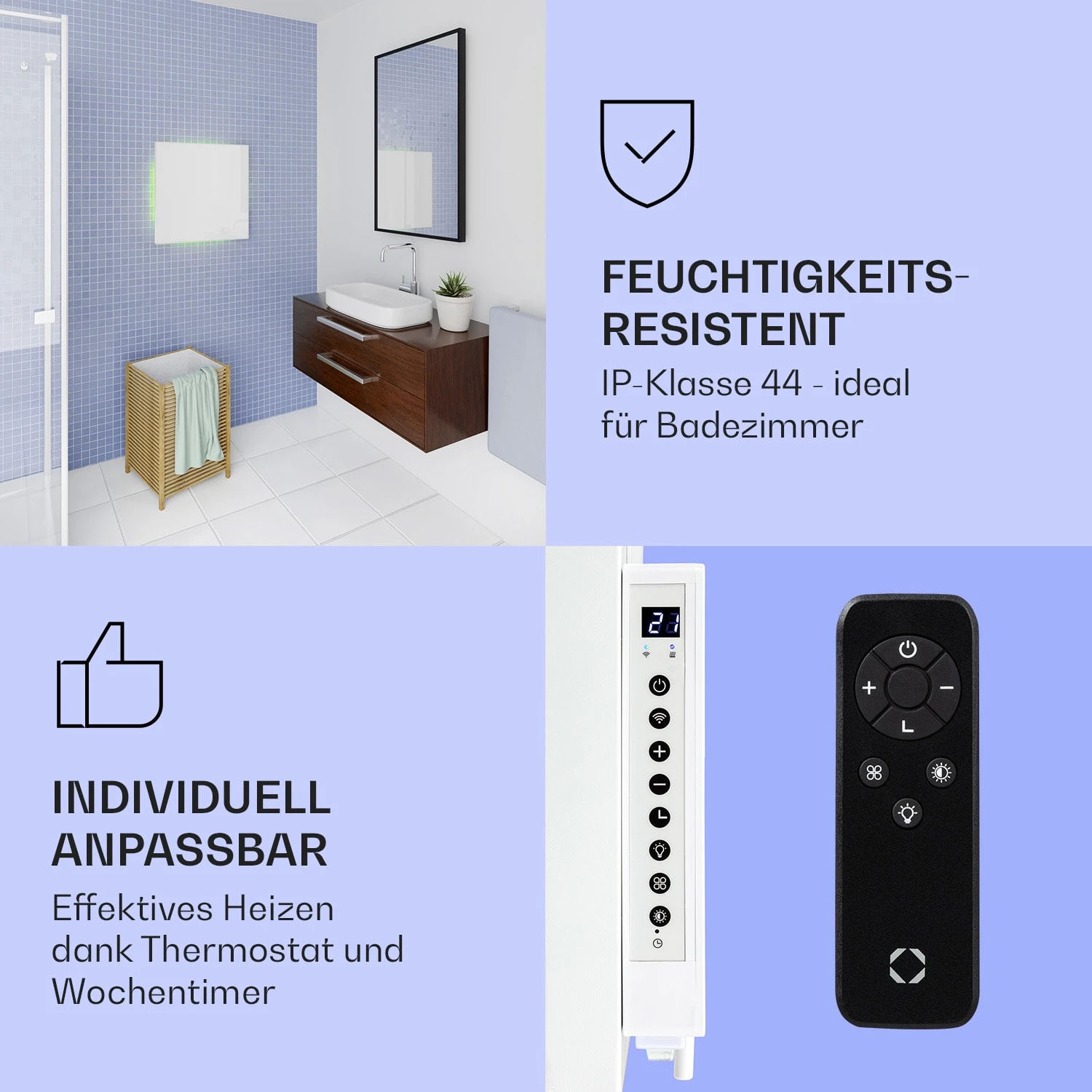 Mojave 500 Smart 2-in-1 Heizgerät Infrarot Konvektor 60x60cm 500W RGB-Licht 8 Mojave 500 Smart 2-in-1 Heizgerät Infrarot Konvektor 60x60cm 500W RGB-Licht – Bild 6