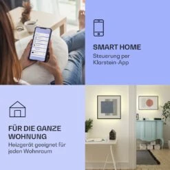 Mojave 500 Smart 2-in-1 Heizgerät Infrarot Konvektor 60x60cm 500W RGB-Licht 11 Mojave 500 Smart 2-in-1 Heizgerät Infrarot Konvektor 60x60cm 500W RGB-Licht -Klarstein 10039814 de 0002 logo