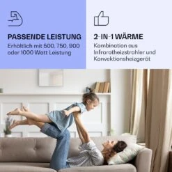 La Palma 500 Smart 2-in-1 Heizgerät Infrarot Konvektor 60x60cm 500W Spiegelfront 13 La Palma 500 Smart 2-in-1 Heizgerät Infrarot Konvektor 60x60cm 500W Spiegelfront -Klarstein 10039829 de 0004 logo